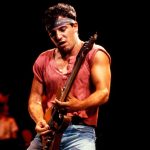 UNITED STATES - JANUARY 01:  Photo of Bruce SPRINGSTEEN; performing live onstage on Born In The USA tour, c.1984/1985, wearing bandana  (Photo by Ebet Roberts/Redferns)